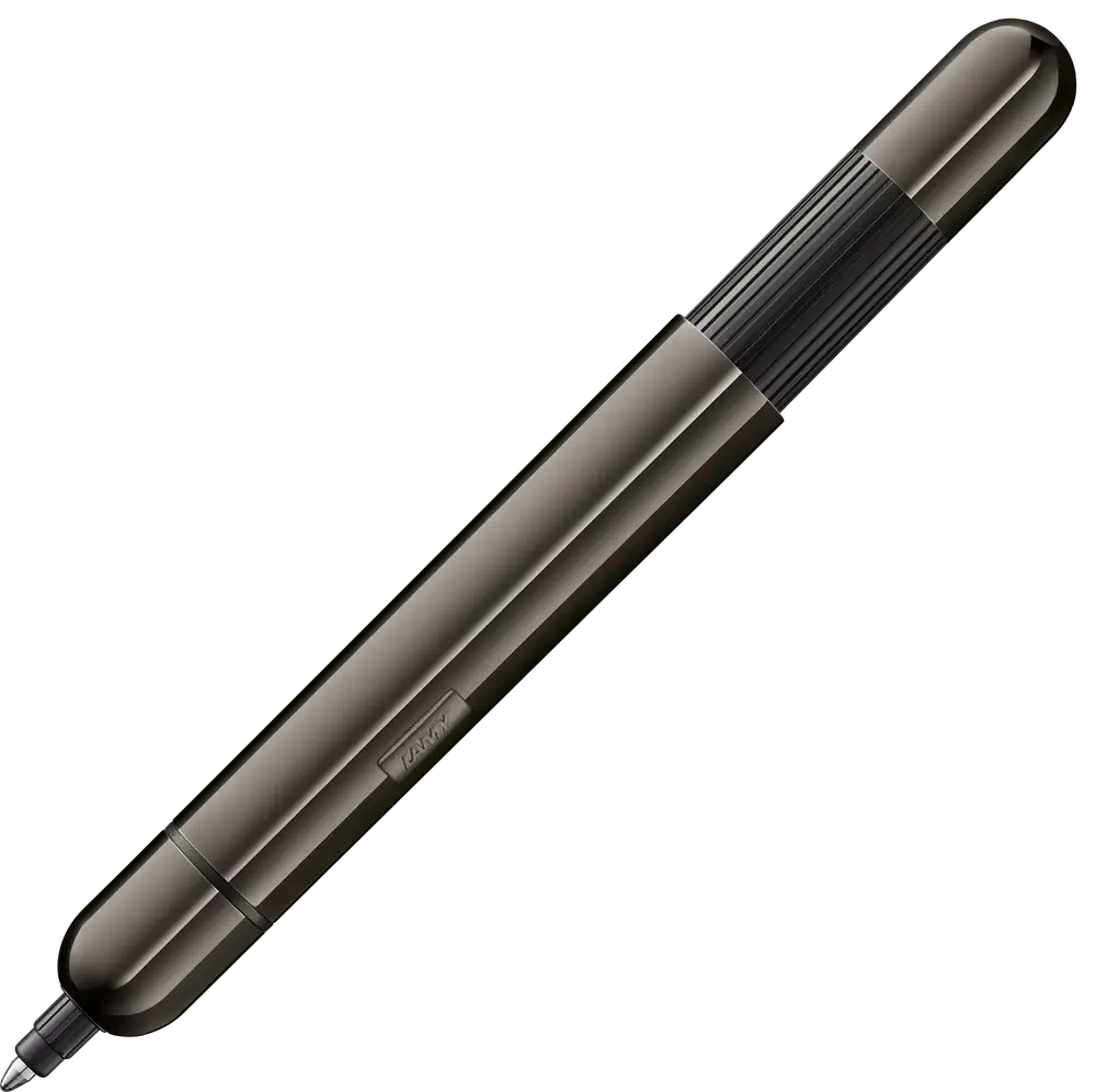 LAMY pico Lx Set – Pocket-Pen Gift Set in Leather Case with ruthenium finish ballpoint pen