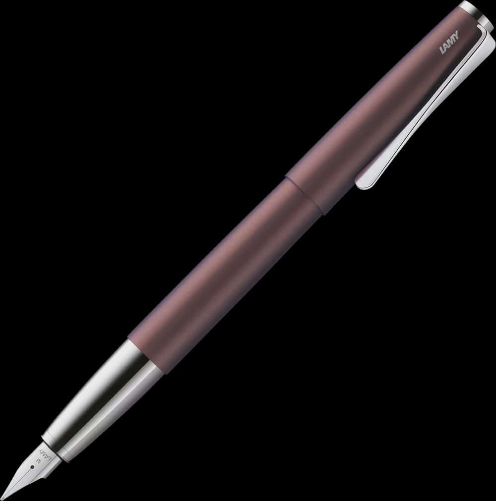 LAMY Studio Orion Matt Fountain Pen – Special Edition 2025 in matte plum-brown lacquer with chrome accents