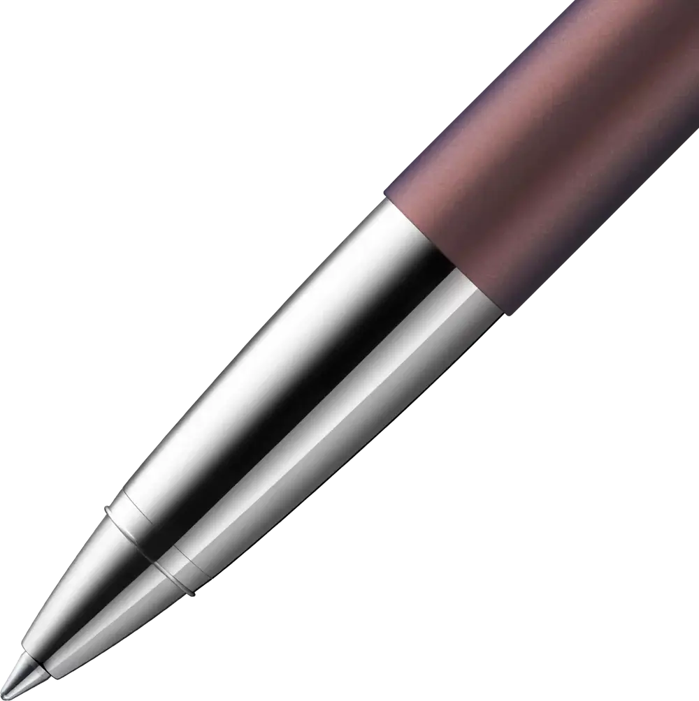 LAMY Studio Orion Matt Rollerball Pen – Special Edition 2025 in plum-brown matte finish with chrome accents.