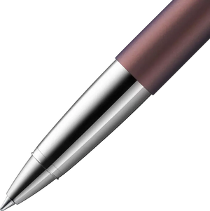 LAMY Studio Orion Matt Rollerball Pen – Special Edition 2025 in plum-brown matte finish with chrome accents.