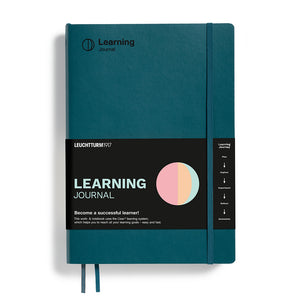 Learning Journal – Composition (B5) Softcover, teal color with structured layouts for focused study and productivity by Cleer®.