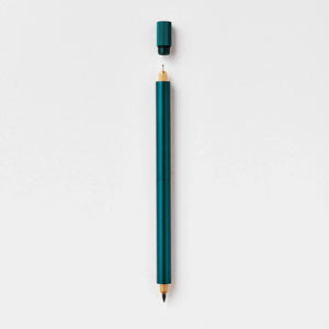 Tom’s Studio Lumos Duo Tip Refillable Fineliner & Brush Pen with cap removed, showing premium interchangeable tips.