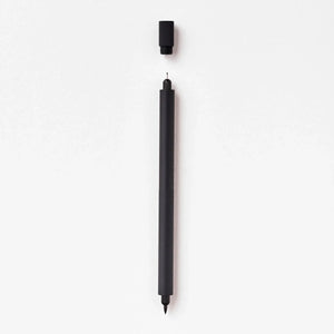 Tom’s Studio Lumos Duo Tip Refillable Fineliner & Brush Pen, showing interchangeable tips and sleek design, ideal for artists.