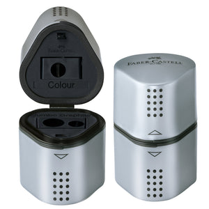 Faber-Castell Grip Trio Sharpener Silver