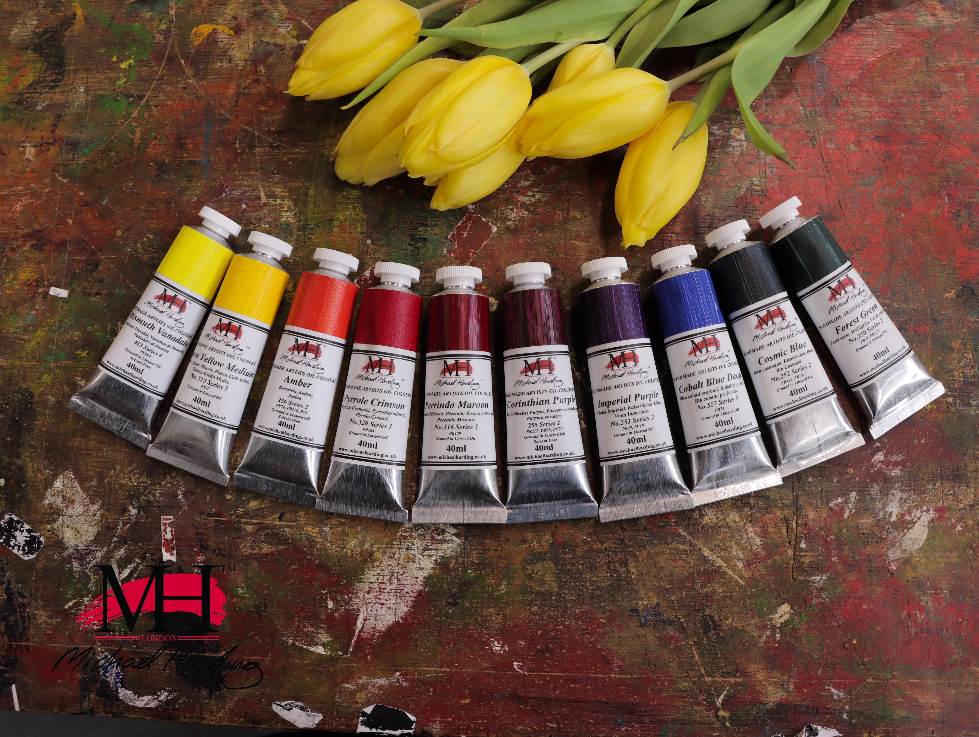 Michael Harding Brecon Beacons Selection – the ten new oil colour tubes