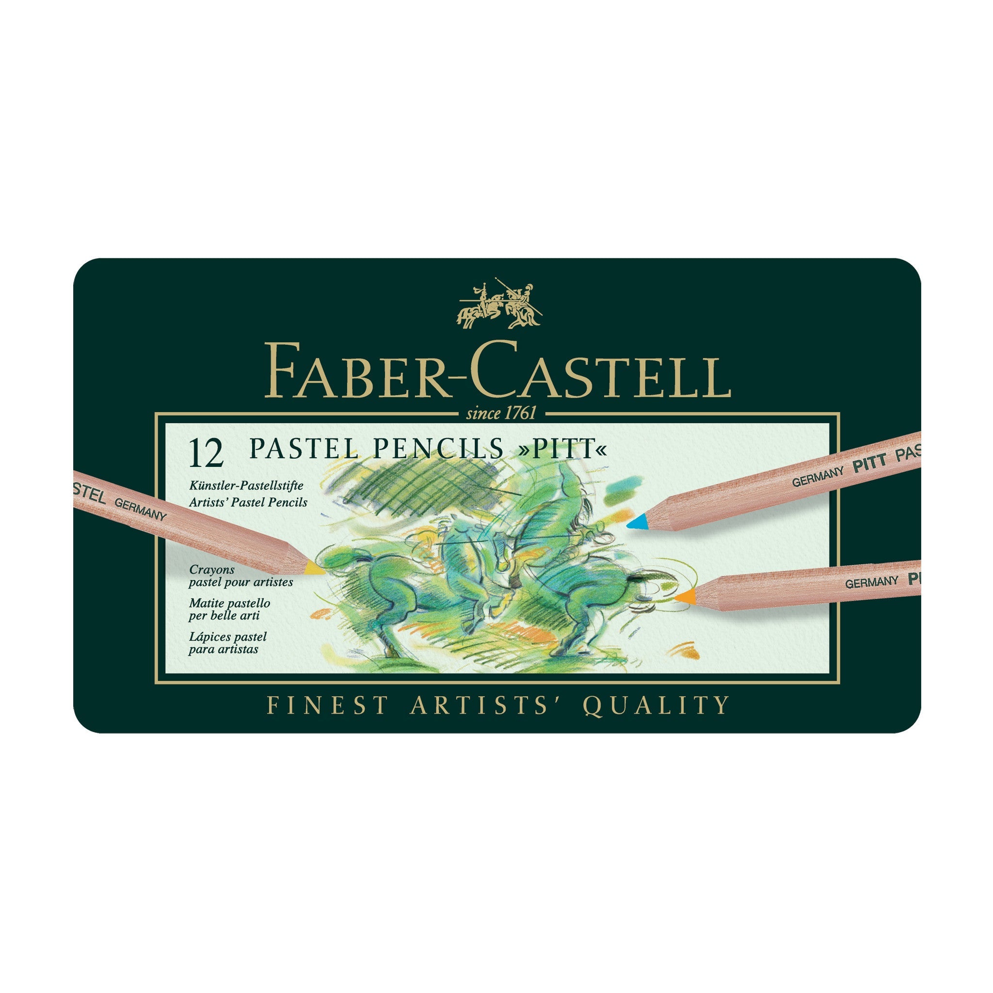 Faber-Castell Pitt Pastel Pencils Tin of 12