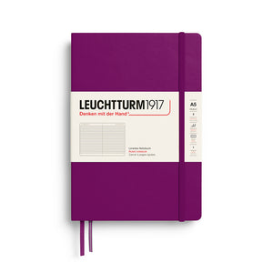 Leuchtturm1917 Classic Notebook A5 Hardcover - Burgundy, Ruled (New Colours 2027)