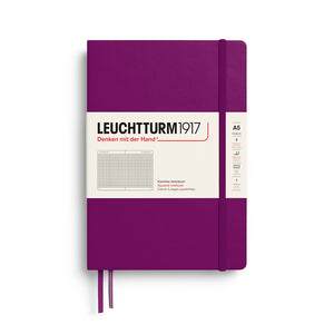 Leuchtturm1917 Classic Notebook A5 Hardcover - Burgundy, Squared (New Colours 2027)