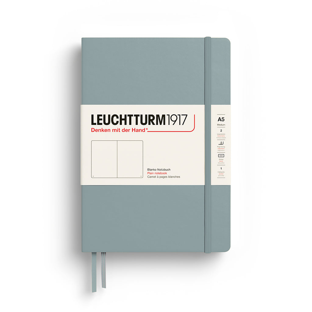 Leuchtturm1917 Classic Notebook A5 Hardcover - Dove, Plain (New Colours 2027)