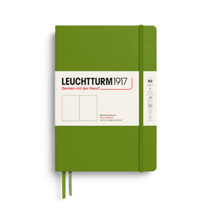 Leuchtturm1917 Classic Notebook A5 Hardcover - Moss, Plain (New Colours 2027)