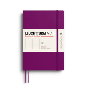 Leuchtturm1917 Classic Notebook A5 Softcover - Burgundy, Plain (New Colours 2027)