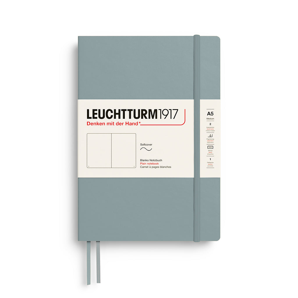 Leuchtturm1917 Classic Notebook A5 Softcover - Dove, Plain (New Colours 2027)
