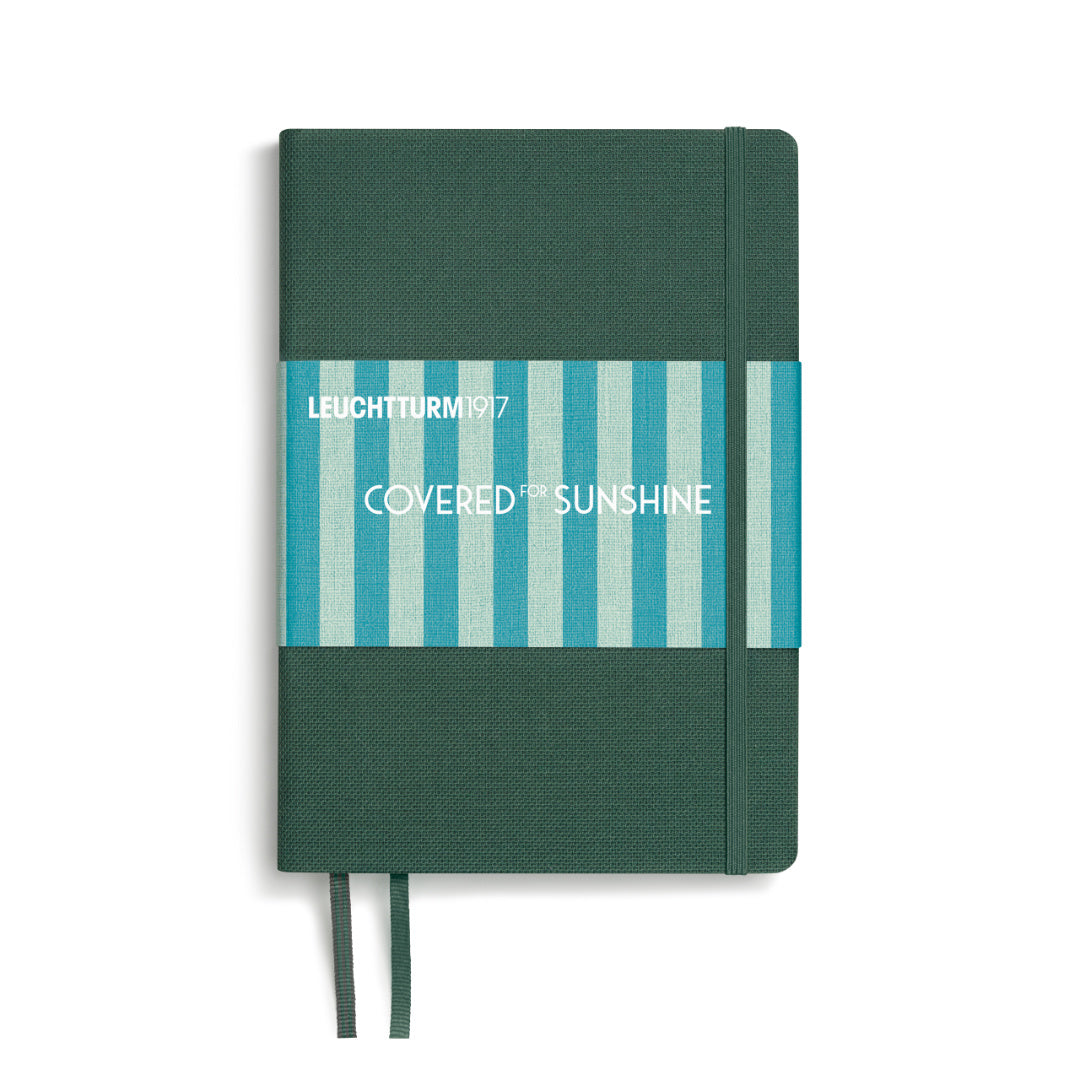LEUCHTTURM1917 Covered for Sunshine A5 notebook in Pinetree, linen hardcover dotted