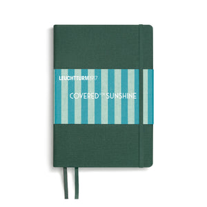 LEUCHTTURM1917 Covered for Sunshine A5 notebook in Pinetree, linen hardcover dotted