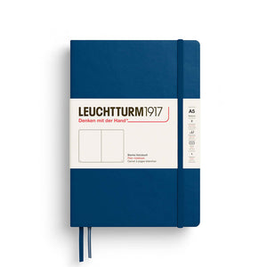 Leuchtturm1917 Notebook A5 Hardcover – 2026 Colours in blue, perfect for plain, dotted, lined, or squared pages. Ideal for journaling.
