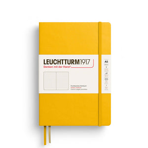 Leuchtturm1917 Notebook A5 Hardcover – 2026 Colours, Plain / Dotted / Lined / Squared, yellow cover