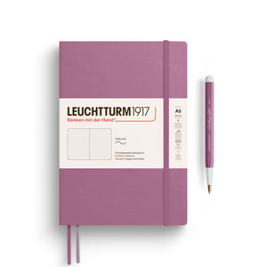 Leuchtturm A5 Softcover Notebook – Thinking Ahead Collection in purple, showcasing its flexible softcover design.