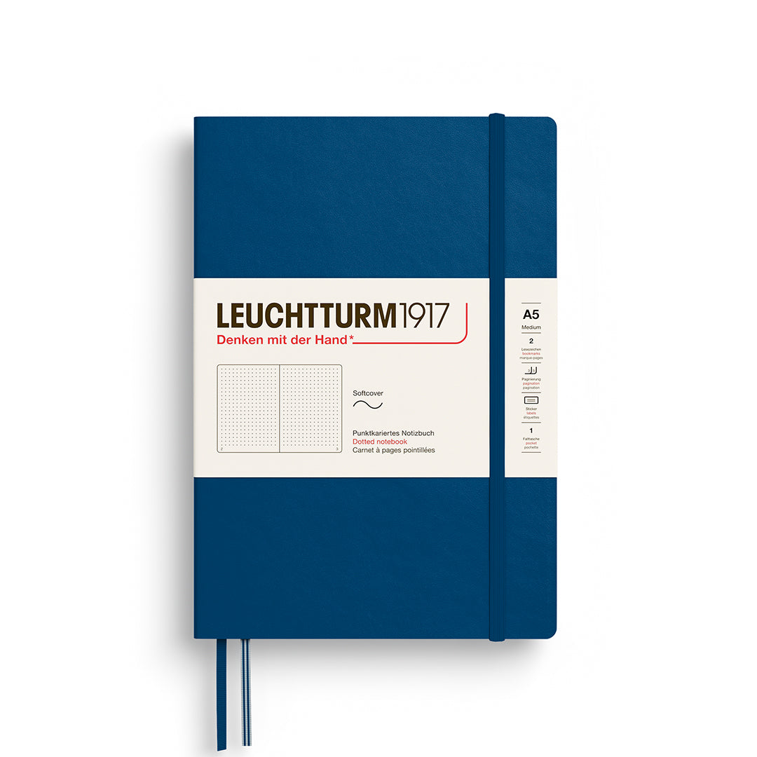 Leuchtturm1917 Notebook A5 Softback – 2026 Colours in Indigo with softcover design, ideal for writing, travel, and creativity.