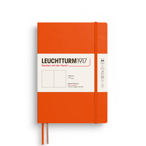 Leuchtturm1917 Notebook A5 Softback – 2026 Colours in Pumpkin shade, flexible softcover, ideal for creative work and travel.