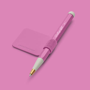 LEUCHTTURM1917 Pen Loop, New Colours 2027 - Burgundy loop on a Bubblegum notebook