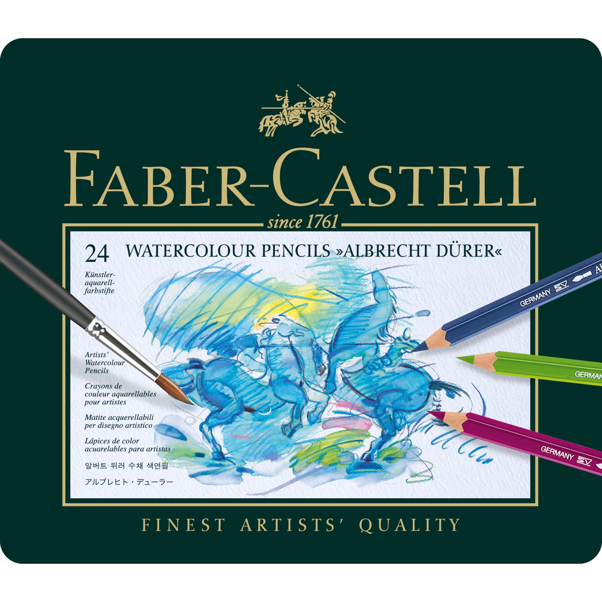 Faber-Castell Albrecht Dürer Artists' Watercolour Pencils Tin of 24