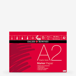 Daler Rowney Graphic Series Marker Pad A2 70gsm 50 sheets