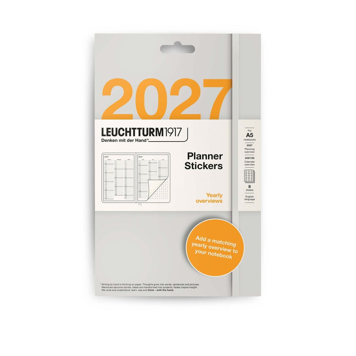 Leuchtturm1917 Planner Stickers 2027 - Year-Set