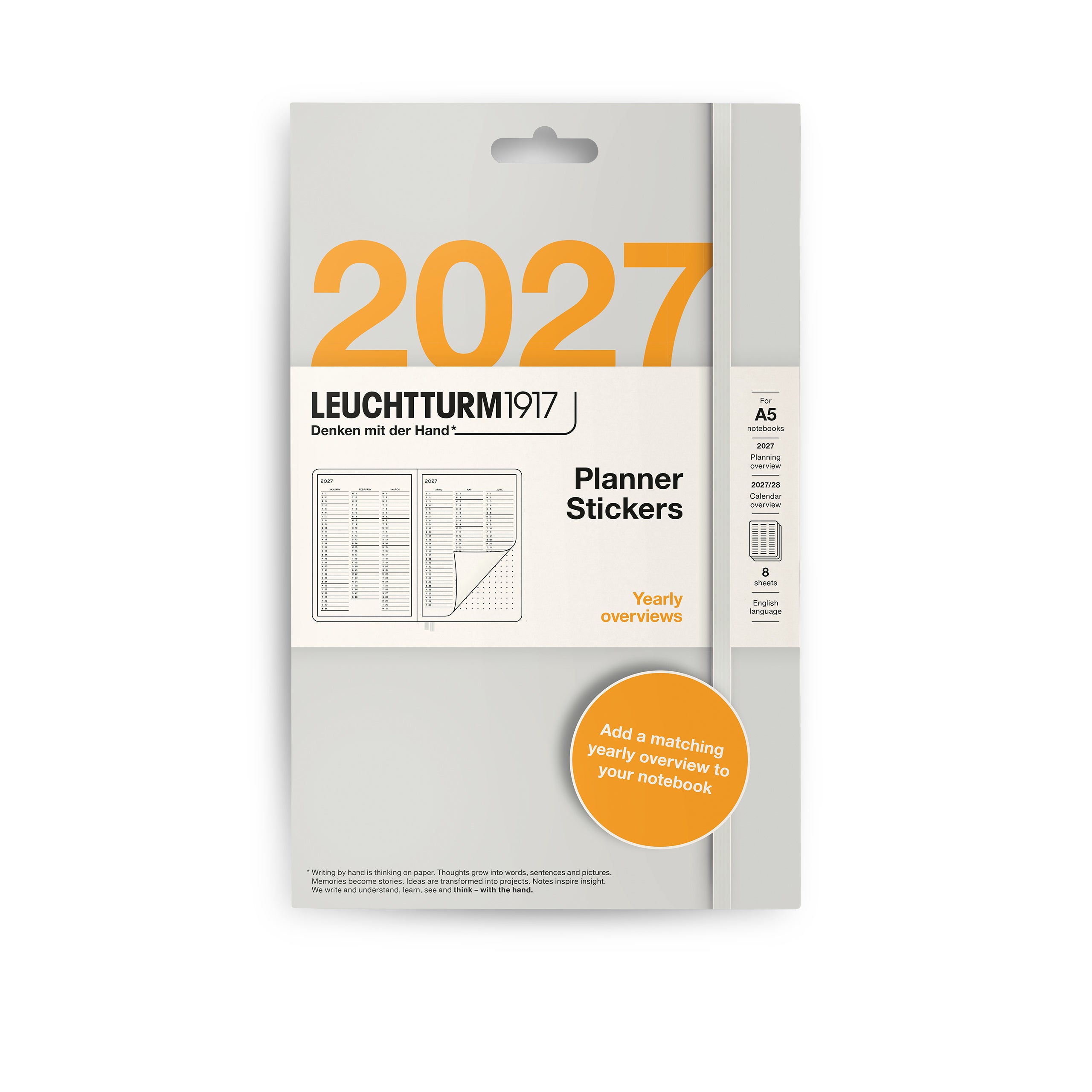 Leuchtturm1917 Planner Stickers 2027 - Year-Set