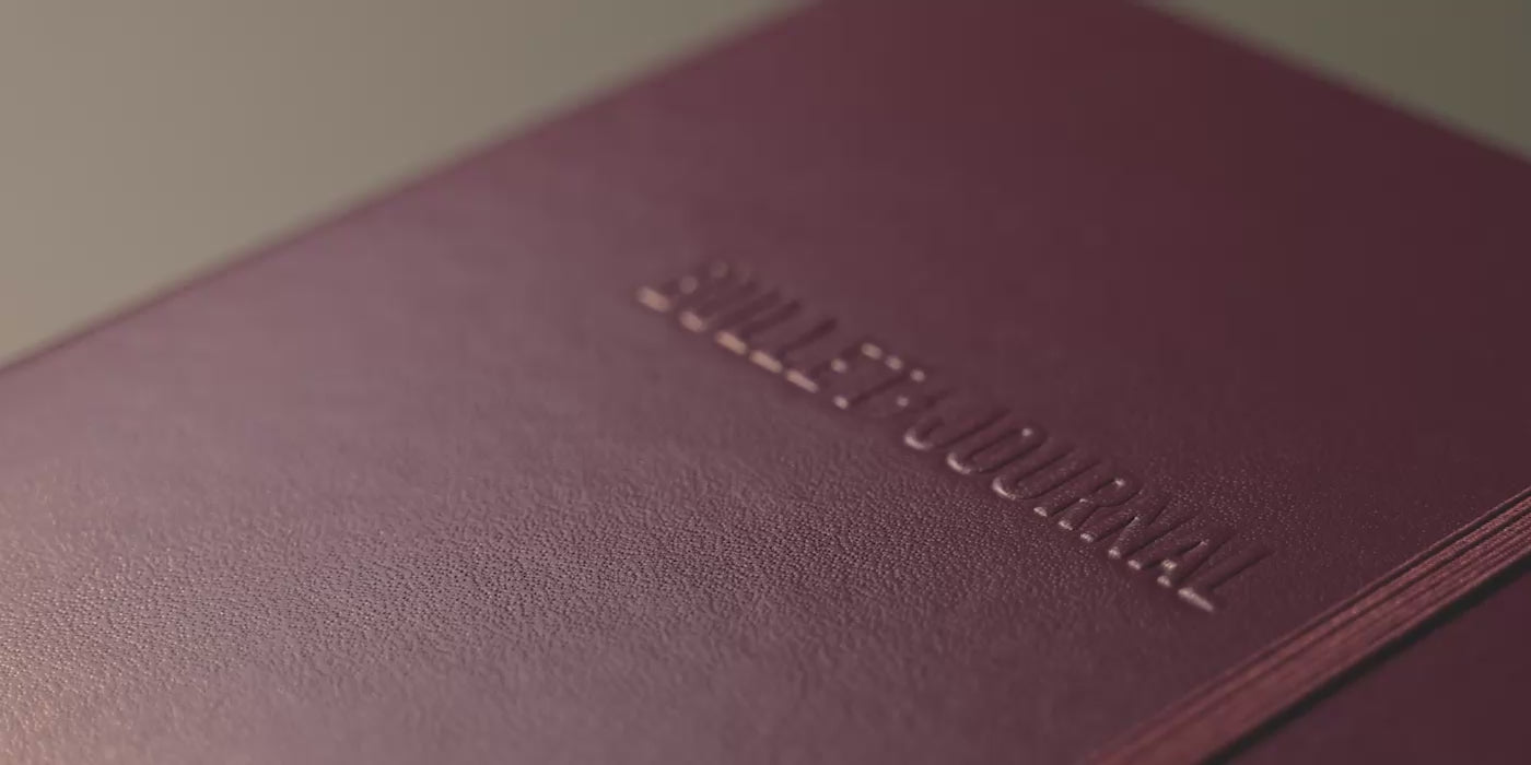 LEUCHTTURM1917 Bullet Journal Edition 2 - Medium (A5) Hardcover, Purple26 cover with debossed title.