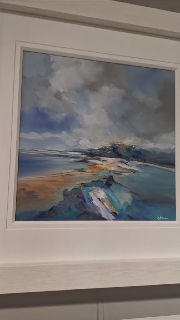 Signed limited edition canvas artwork 'Treasure the Moment' by Alison Johnson showcasing vibrant landscapes and emotive light.