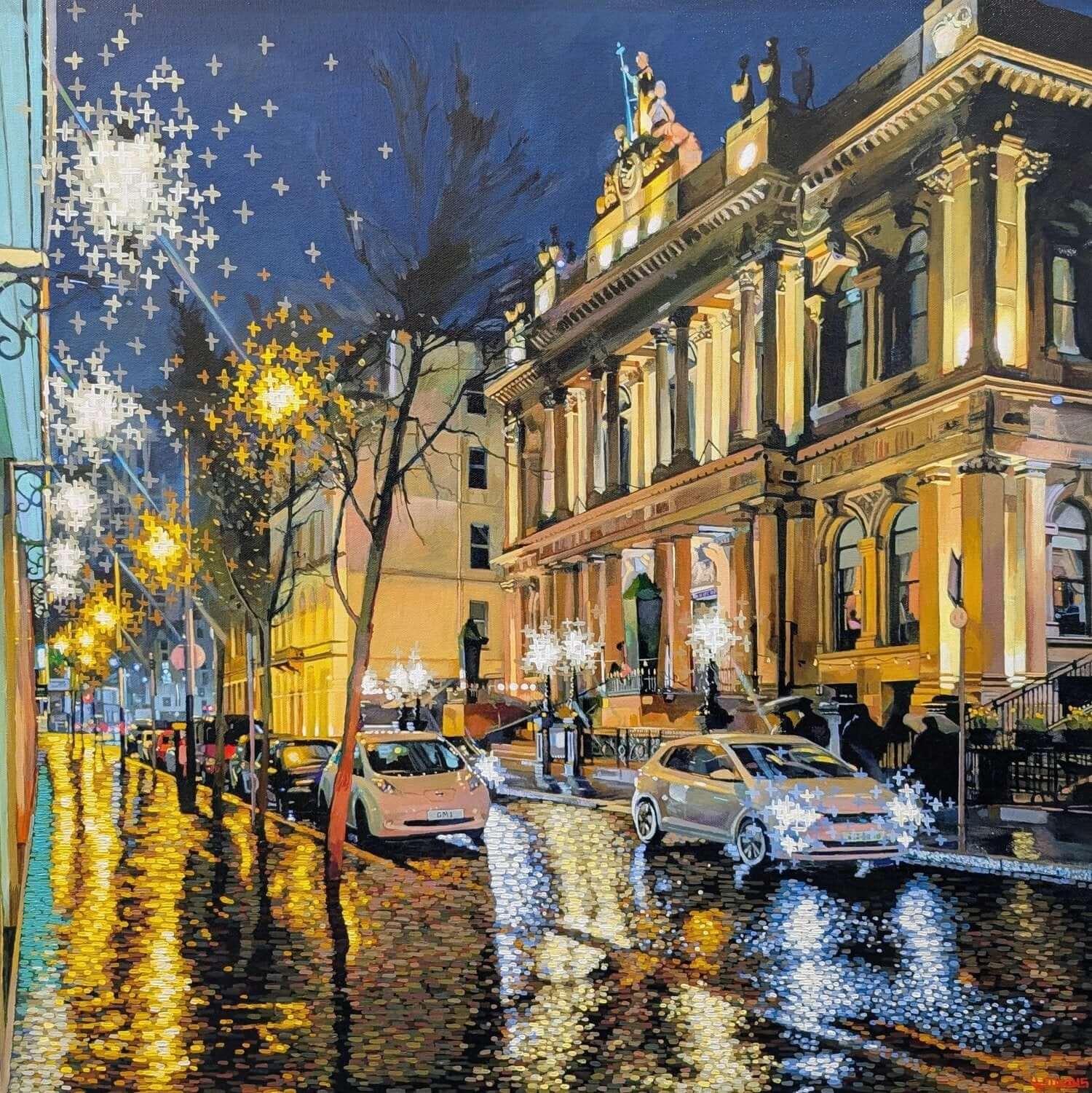 Night Reflections at The Merchant by Kevin Collins – artwork