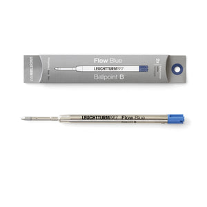 Refill M for Drehgriffel Nr. 1 – Ballpoint Broad Nib (Pack of 2) with blue ink, compatible with Parker G2 ballpoint pens.
