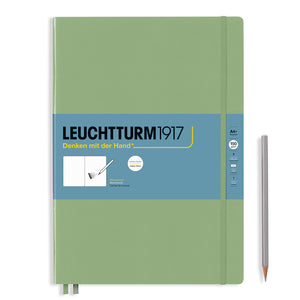 Leuchtturm1917 Artist Sketchbooks – 150gsm Paper with pencil, showcasing durable 150 g/m² pure white pages for vibrant colors.