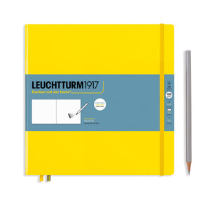 Leuchtturm1917 Artist Sketchbooks – 150gsm Paper with yellow cover and pencil next to it
