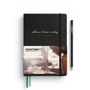 Leuchtturm1917 5 Year Memory Book – Some Lines A Day A5 with pencil on table