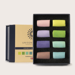 Spring 8 Half Stick Soft Pastel Set by Unison Colour - 2026 packaging