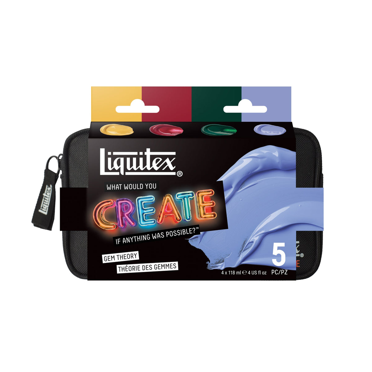 Liquitex Basics Gem Theory Acrylic Set – packaging
