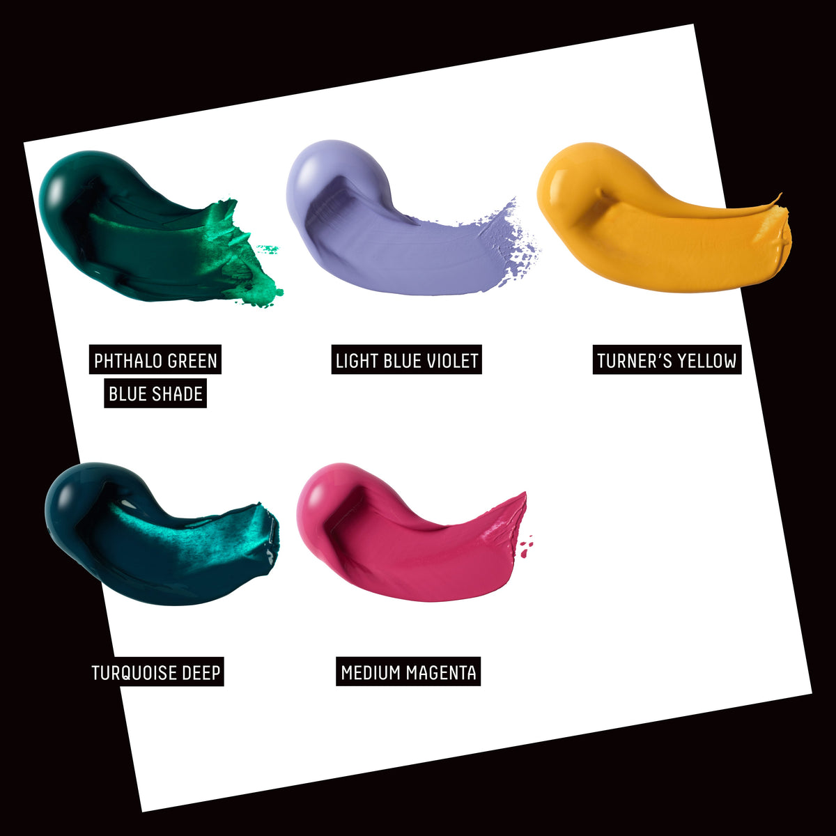 Liquitex Gem Theory Heavy Body Acrylic Set – colour swatches