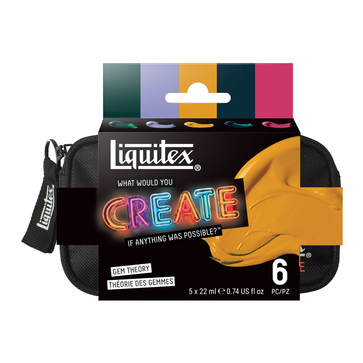 Liquitex Gem Theory Heavy Body Acrylic Set – packaging