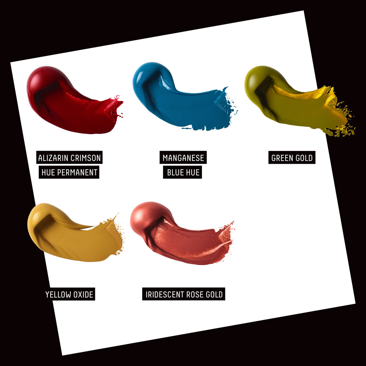 Liquitex Retro Luxe Heavy Body Acrylic Set – colour swatches