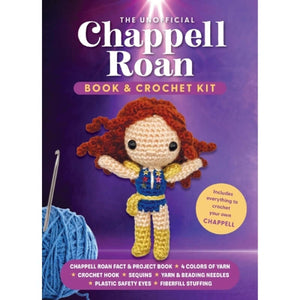Unofficial Chappell Roan Book and Crochet Kit – Complete Crochet Kit with yarn, hook, and mini crocheted figure on cover.