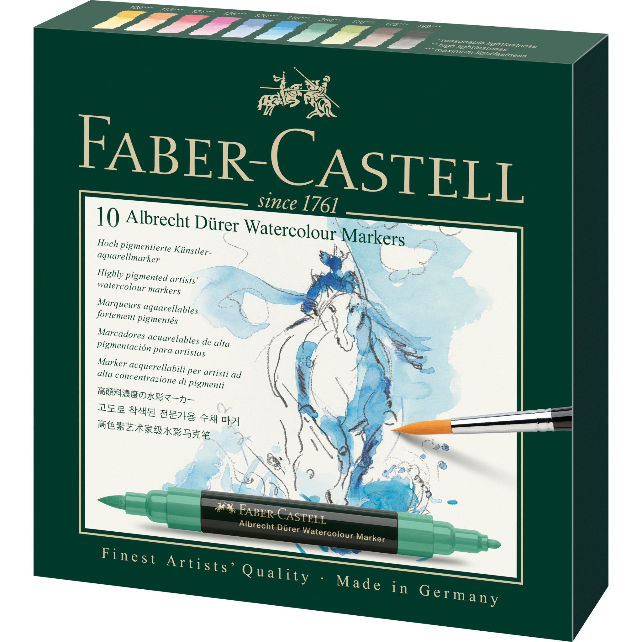 Faber-Castell Albrecht Dürer Watercolour Markers Wallet of 10