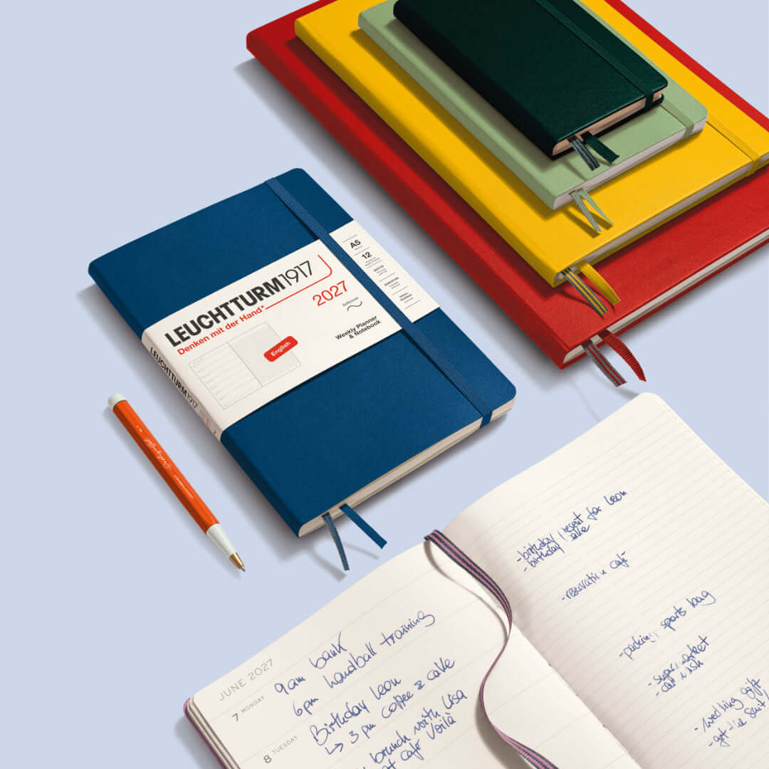 Leuchtturm1917 Weekly Planner & Notebook 2027 A6 Pocket - weekly spread layout