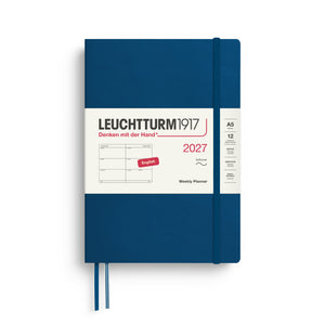 Leuchtturm1917 Weekly Planner 2027 - A5 Medium Softcover - Indigo
