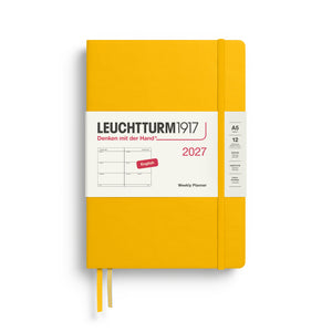 Leuchtturm1917 Weekly Planner 2027 - A5 Medium Hardcover - Sunflower