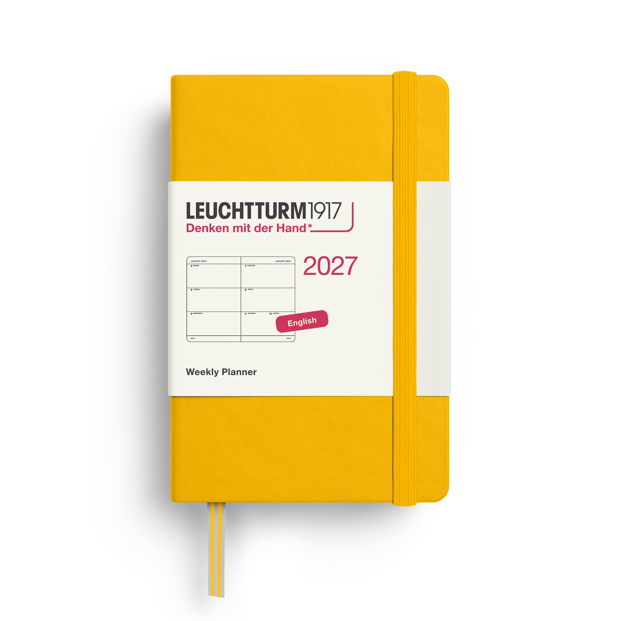 Leuchtturm1917 Weekly Planner 2027 - A7 Mini Hardcover - Sunflower