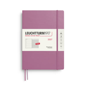 Leuchtturm1917 Weekly Planner & Notebook 2027 - B5 Composition Hardcover - Dusty Rose