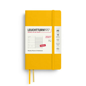 Leuchtturm1917 Weekly Planner & Notebook 2027 - A6 Pocket Softcover - Sunflower