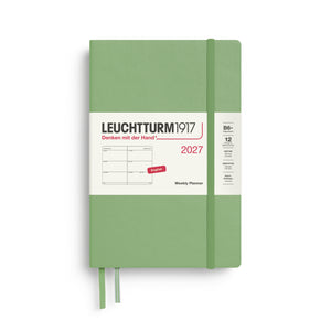 Leuchtturm1917 Weekly Planner 2027 - B6+ Paperback - Sage