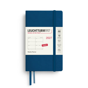 Leuchtturm1917 Weekly Planner 2027 - A6 Pocket Hardcover - Indigo